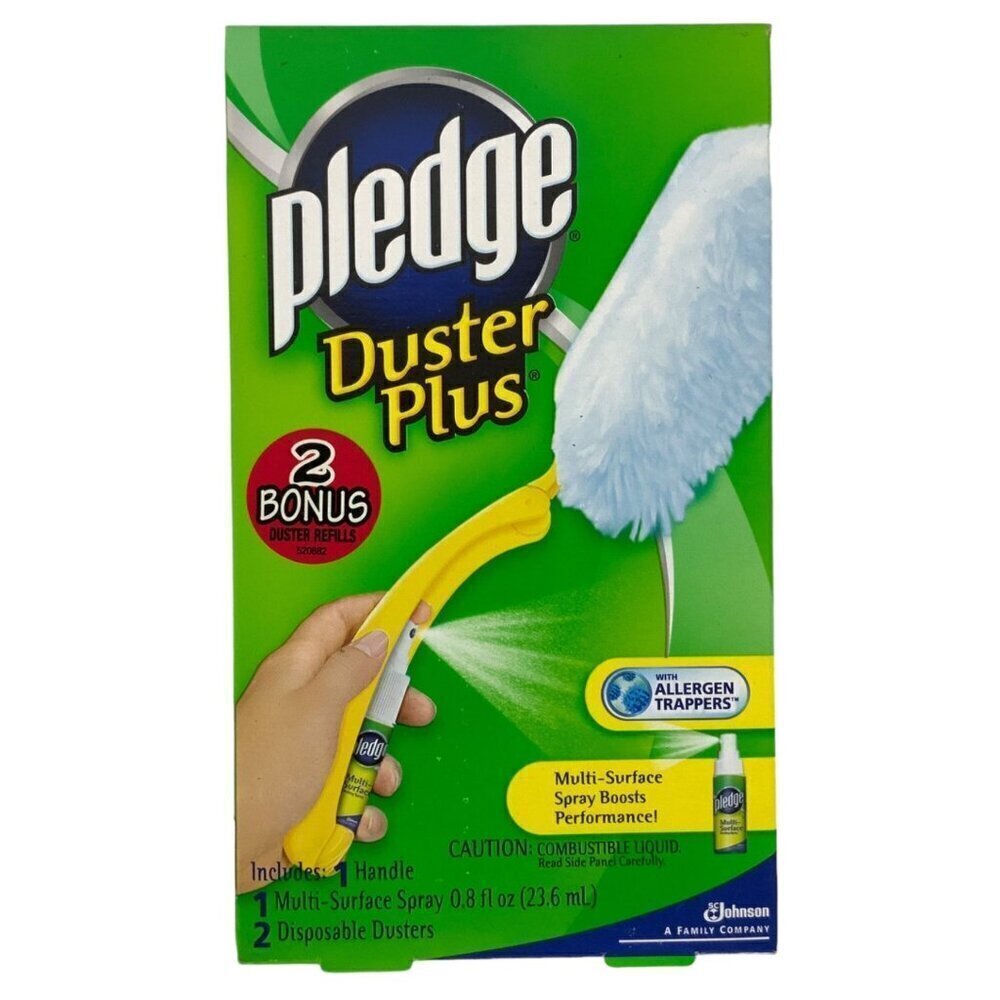 Pledge Duster Plus Kit With 4 Disposable Dusters & Multi-Surface Spray Discontin